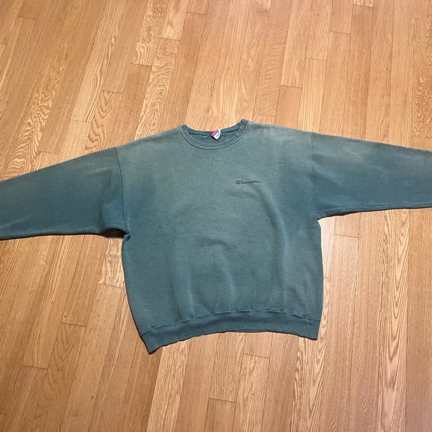 00s 빈티지 챈피온 크루넥 그린