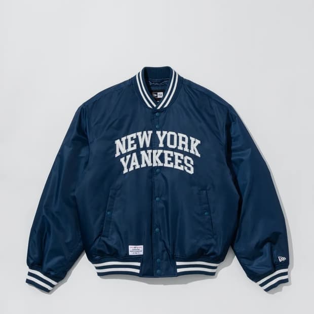 MLB 뉴욕양키스 아치로고 나일론 스타디움 재킷 블루 새상품