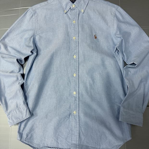 폴로 랄프로렌 클래식 핏 긴팔 셔츠 스카이블루 하늘색 S
