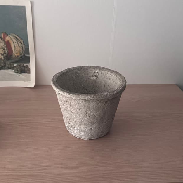 England 영국 빈티지 그레이 토분 화분 오브제