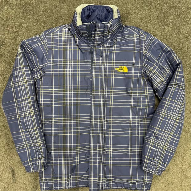 노스페이스 체크 방수 자켓 S (95)