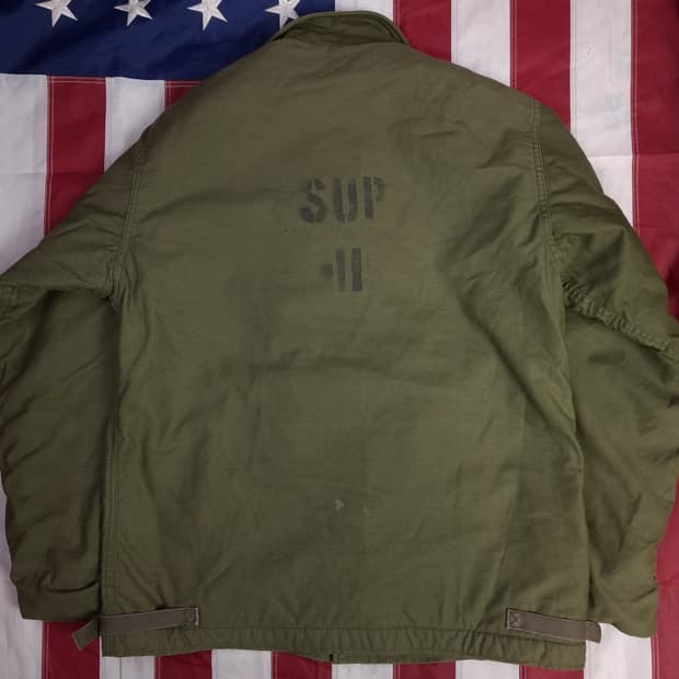 오리지날 미해군 지급용 A-2 덱자켓