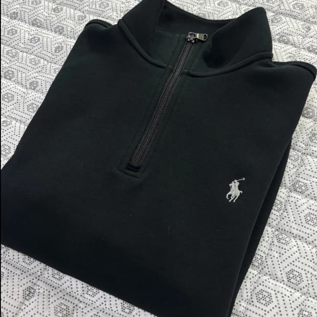 폴로 블랙 집업 티셔츠 95 신형