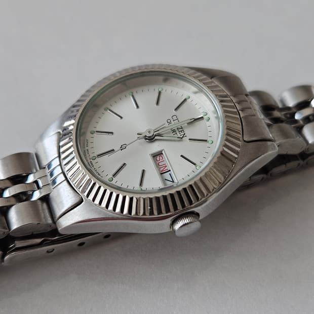 빈티지 시티즌 쿼츠 여성시계 고장품