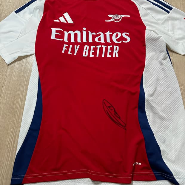 아디다스 아스널 2024/25 홈 저지 배러 스칼렛 화이트 - KR 사이
