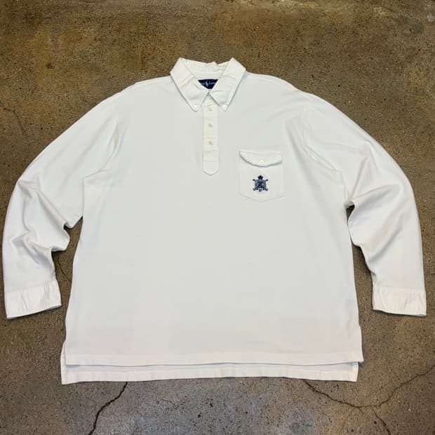 새상품급 90s 미국 빈티지 폴로랄프로렌 PK원단 럭비티 카라티