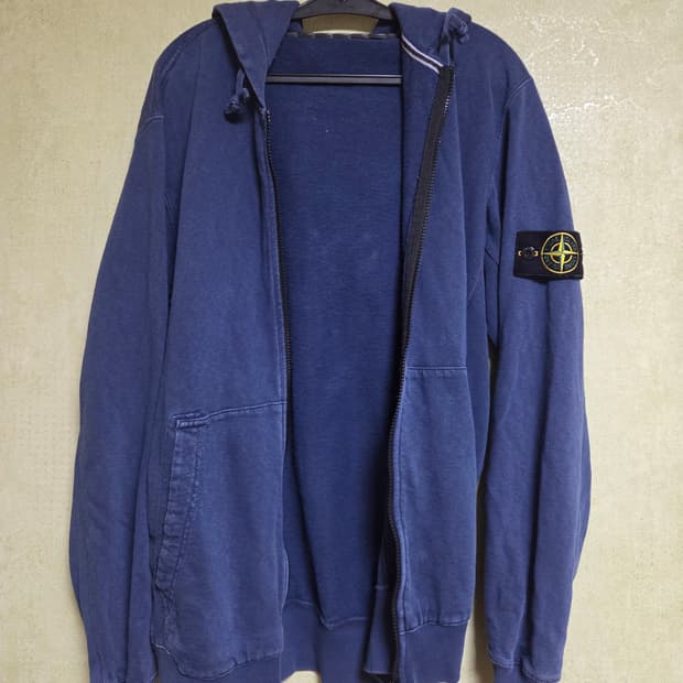 스톤아일랜드 후드집업 네이비 XL