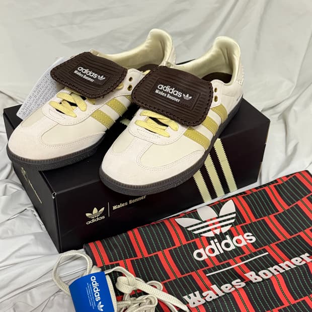 아디다스 x 웨일스 보너 삼바 브라운 에크루 틴트
