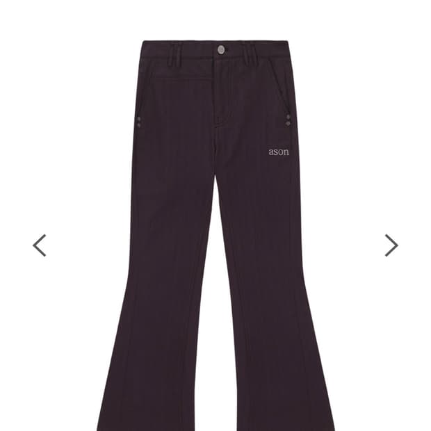 애즈온 TINA TWILL PANTS 티나 트윌 팬츠 퍼플 M