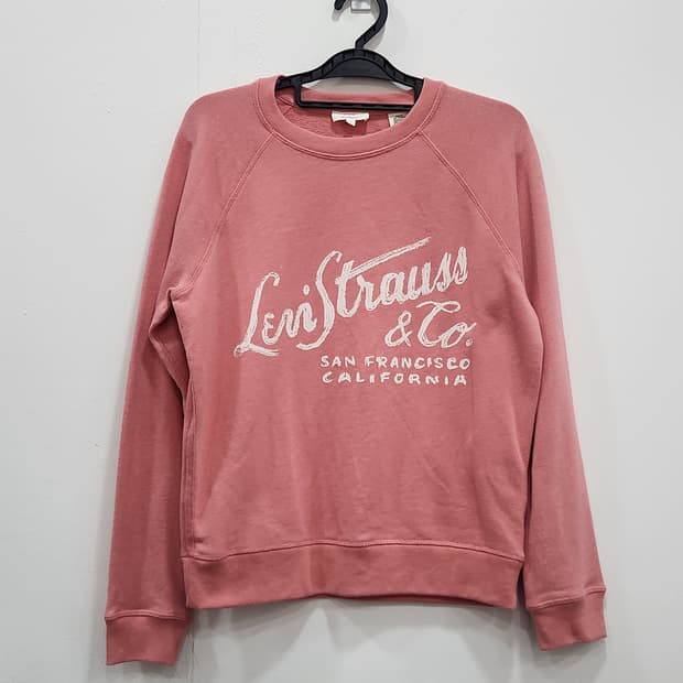 [S] 리바이스 핑크 나그랑 맨투맨 여성 S사이즈