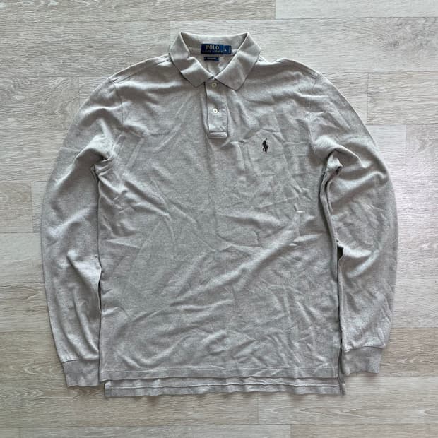 폴로 랄프로렌 pk롱슬리브 베이지 L