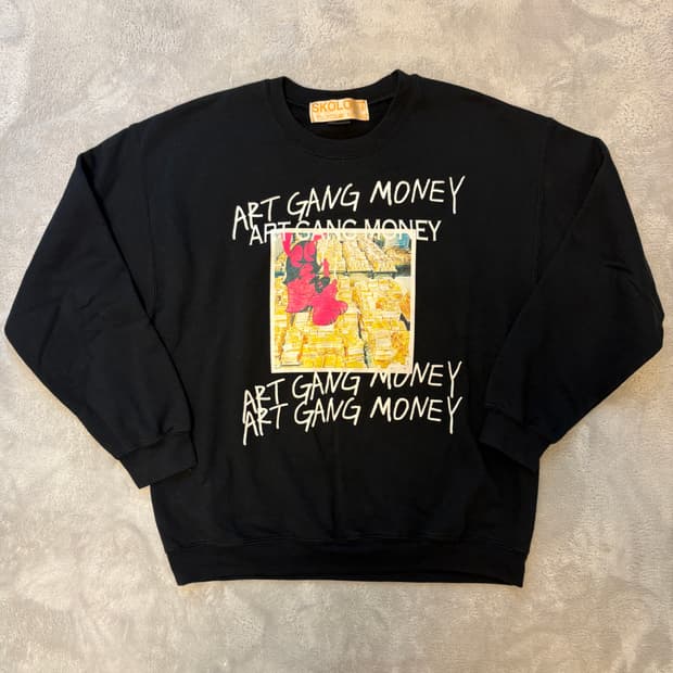 SKOLOCT 아트갱머니 블랙 맨투맨