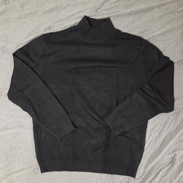 [M] they 반폴라 니트 black