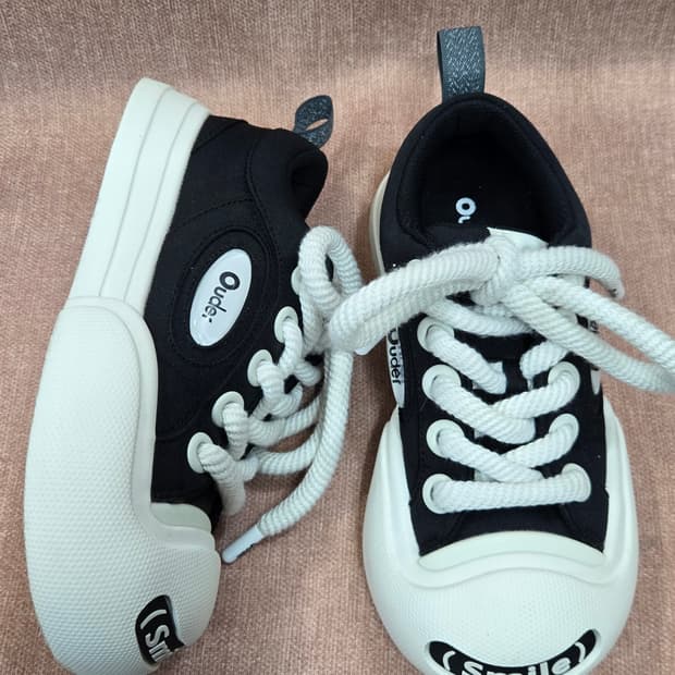 올드오더 240mm-  OLD ORDER 컨버스 스니커즈 스마일 블랙