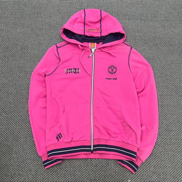 맨체스터 핫핑크 후드집업