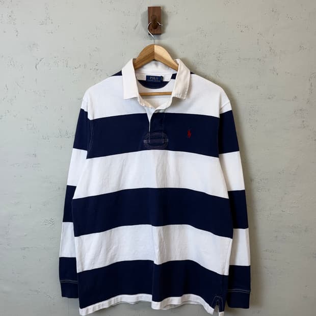 폴로랄프로렌 스트라이프 럭비티