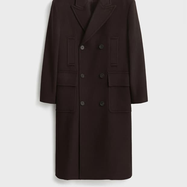 [새상품] 25fw 포터리 울 캐시미어 더블코트 브라운 m