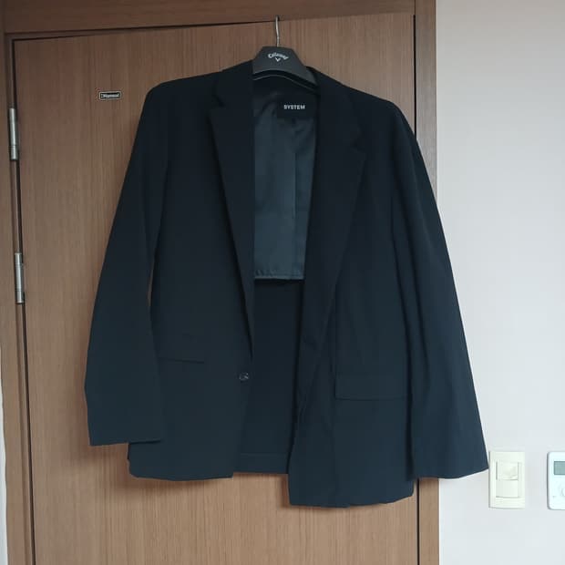 시스템옴므 남성 블랙 자켓110 