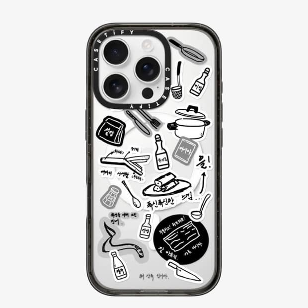 셰프 최강록 컬렉션 요리 스티커 맥세이프 호환 임팩트 케이스