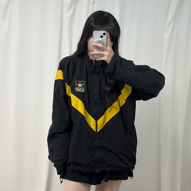 U.S. ARMY APFU black windbreaker