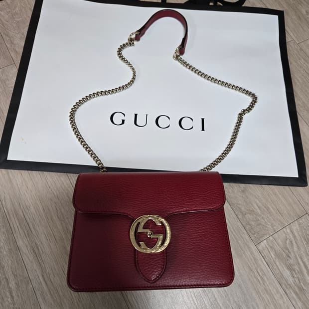 구찌 인터로킹 체인백