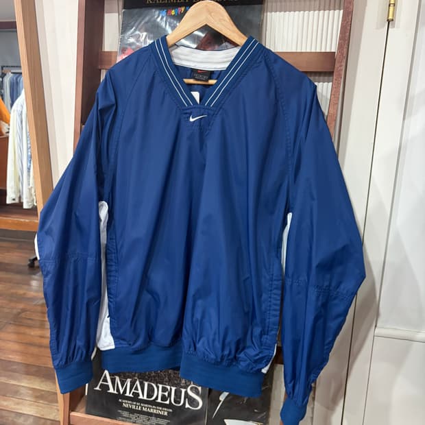 J42 90s 나이키 미들로고 풀오버 윈드브레이커