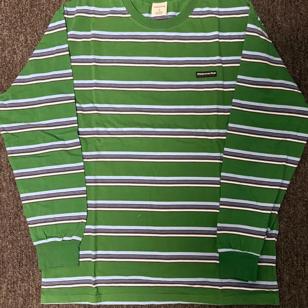 [M] 디스이즈네버댓 스트라이프 롱슬리브 그린