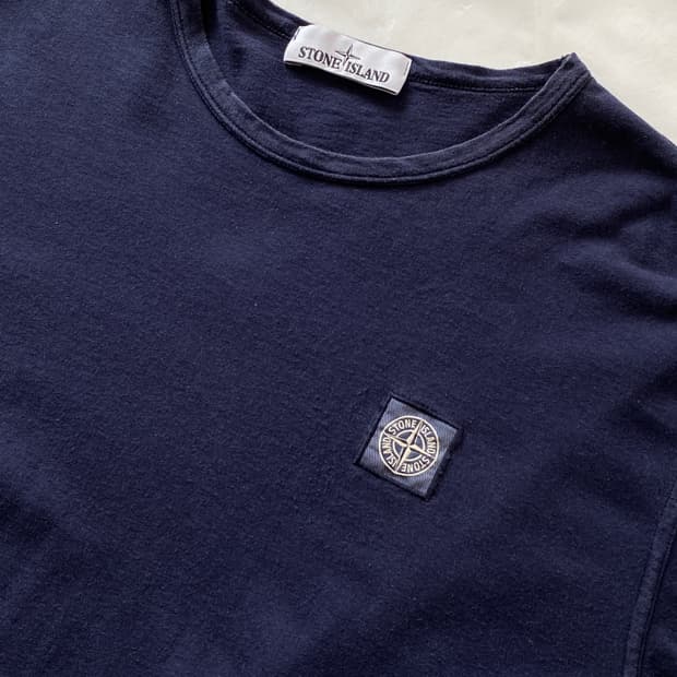 STONE ISLAND 스톤아일랜드 패치 로고 반팔 L