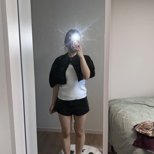 모리걸 빈티지 폴로랄프로렌 어깨숄 가디건