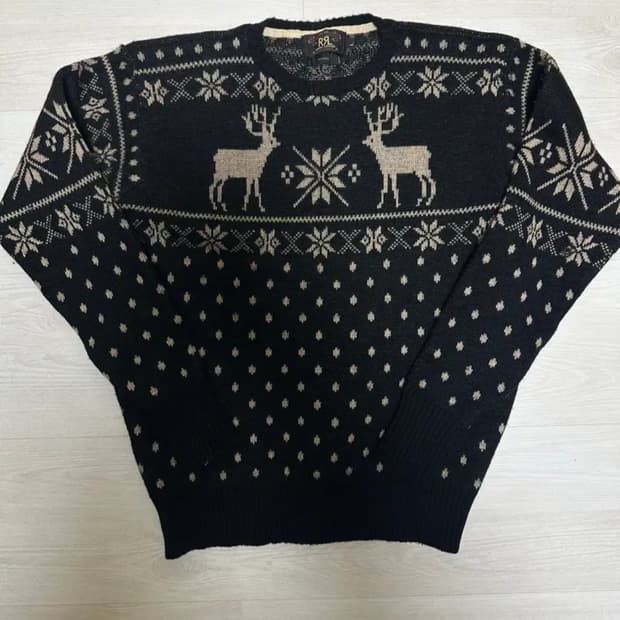 RRL 노르딕 니트 올드 3스타 제품 (L, 라지)