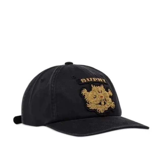 슈프림 불리온 드래곤 6-패널 블랙 - 25SS
