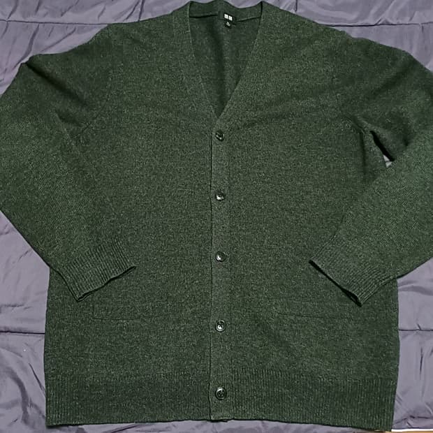 유니클로 니트가디건 105 가슴58 기장71