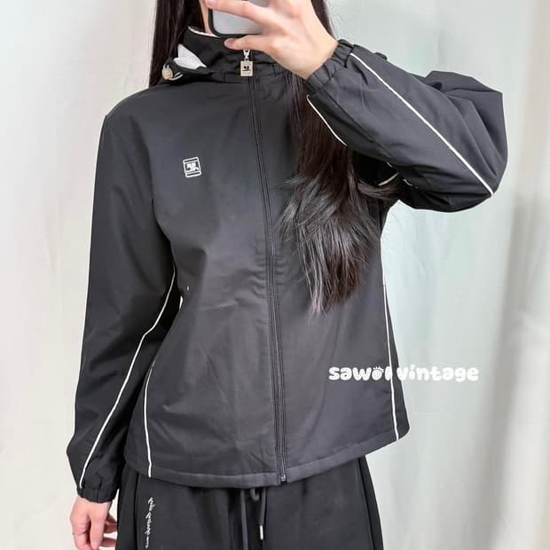 꾸레쥬 후드 바람막이