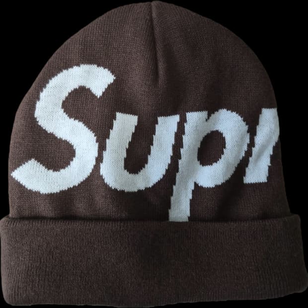 슈프림 비니 브라운