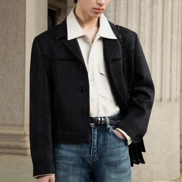 엘무드 나르시스 트위드 자켓 46