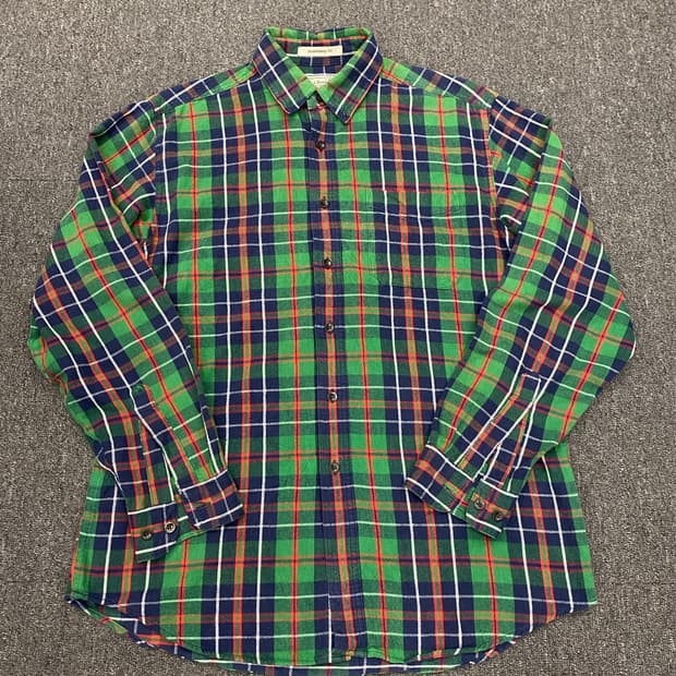 LLbean 체크 셔츠