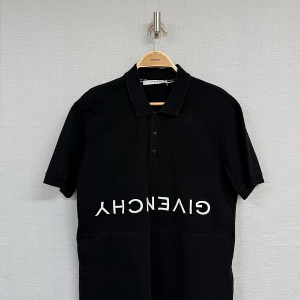 지방시 카라 반팔 티셔츠