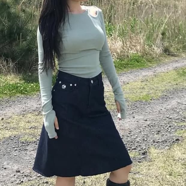 Bolero long sleeve tee (mint)
