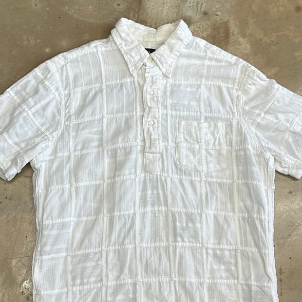 M 폴로랄프로렌 화이트 워크 반팔 셔츠