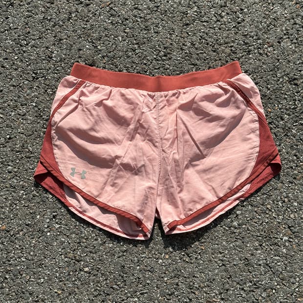 [M] 언더아머 여성 살구 브라운 러닝 쇼츠 반바지