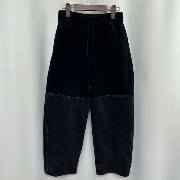   아모멘토 남자 밴딩 와이드 편한바지 S (28-30인치)