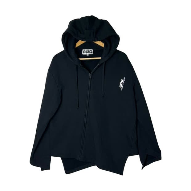 [CDG] 꼼데가르송 바이어스 디자인 후드집업
