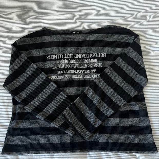 랜아카이브 스트라이프 니트