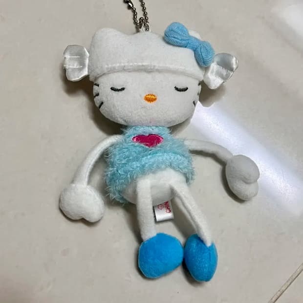 고전 헬로키티 딸랑이 키링