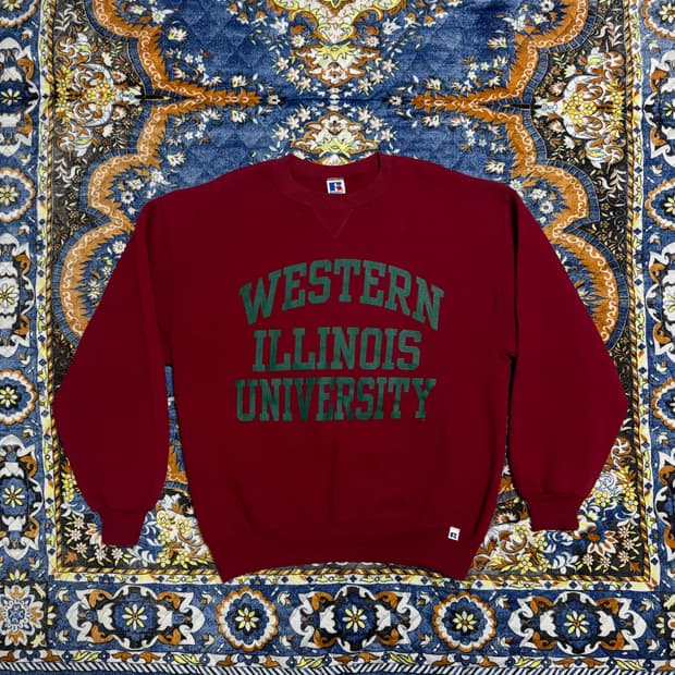 빈티지 90s USA 러셀 레드 스웻셔츠