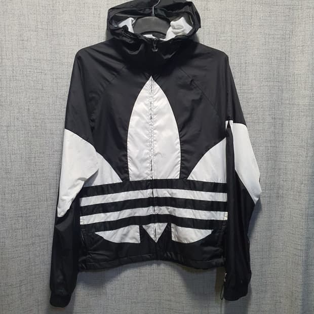 아디다스 남성 빅 트레포일 윈드브레이커 