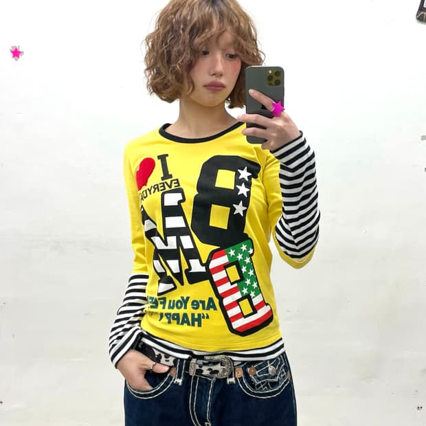 Yellow Bold Stripe Long Sleeve 