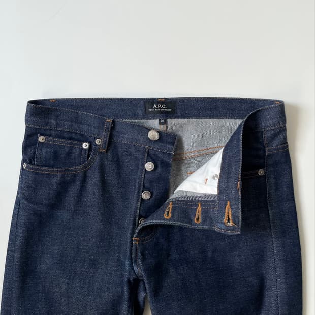 A.P.C. 셀비지 데님 팬츠
