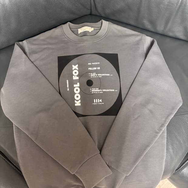 메종키츠네 19FW 쿨폭스 CD 레코드 맨투맨