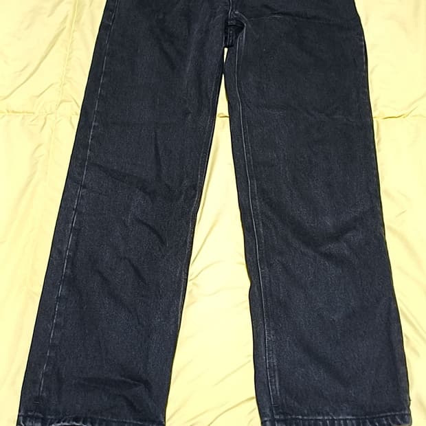 무신사 워시드블랙진 34인치 기장106